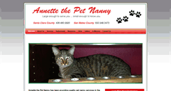 Desktop Screenshot of annettethepetnanny.com